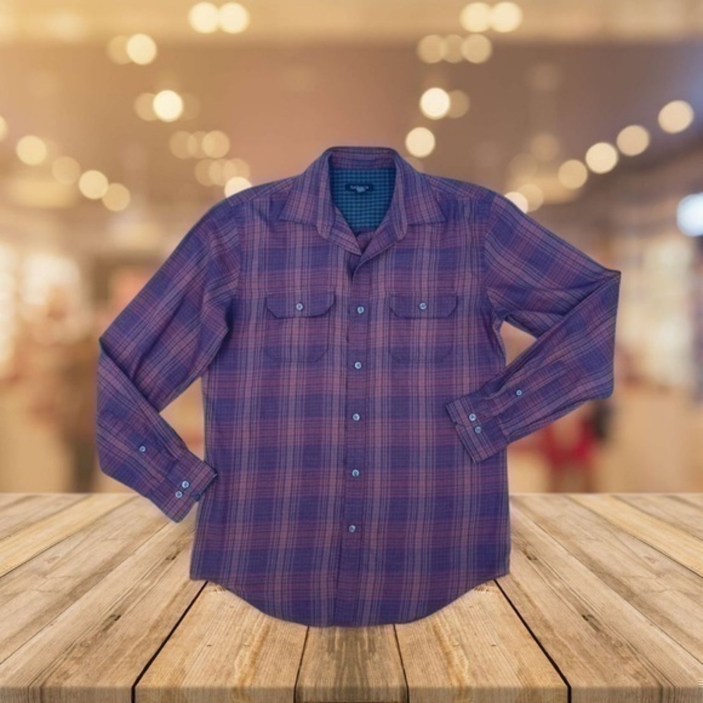 Van Heusen Button Down Plaid Shirt